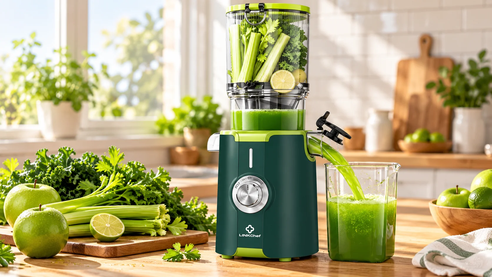 LINKChef Slow Juicer (visuel illustratif non contractuel)