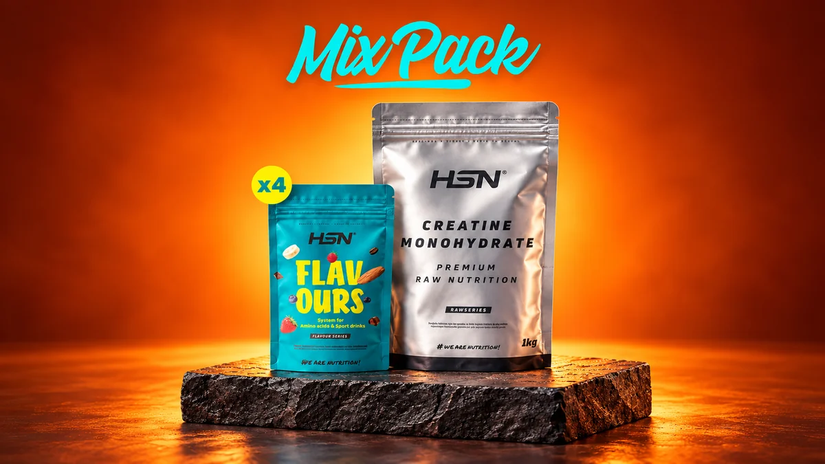 Mix Pack créatine monohydrate + arômes (visuel illustratif non contractuel)